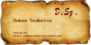 Dobos Szabolcs névjegykártya